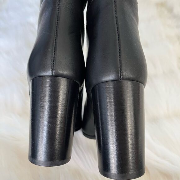 Maje h18 fold over leather boots black. - Picture 4 of 8